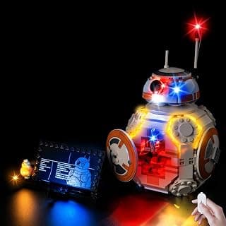 LED Lighting Kit Compatible with Lego Droid Astromecano BB-8 75452 Building Blocks, Lighting Accessories for Lego Model 75452, Touch Version (Block Model Not Included)