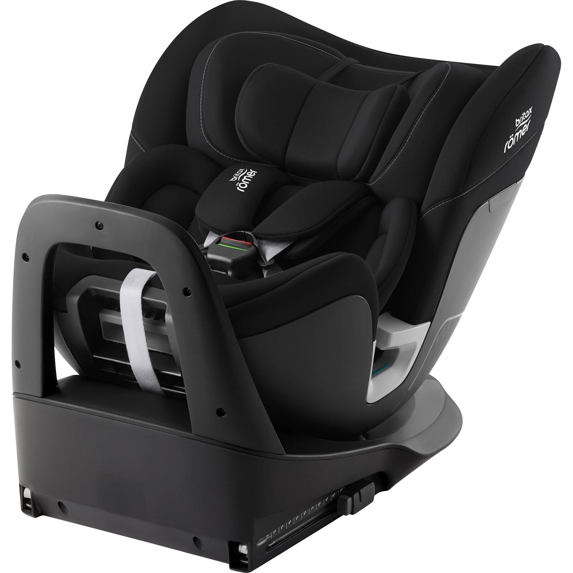 BRITAX RÖMER Britax Römer Rider Car Seat for Children from 40 to 125 cm (i-Size) with ISOFIX and Strut, Newborn - 7 Years, Space Black - Image 1