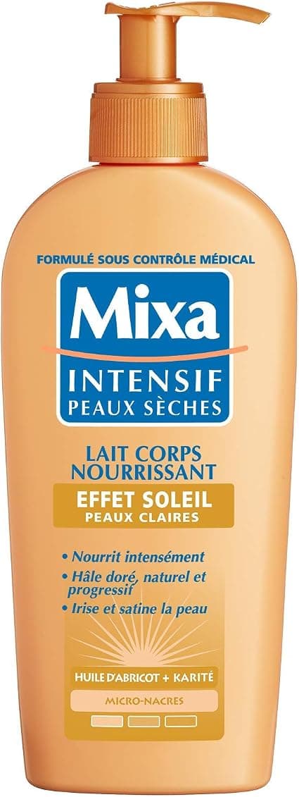 Mixa - Intensive Dry Skin - Nourishing Sun Effect Body Lotion - Self Tanning - Light Skin - 250ml