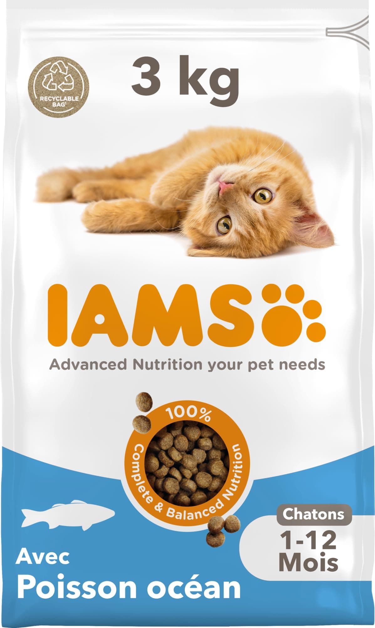 IAMS Vitality Kitten Ocean Fish 3 kg - Image 1