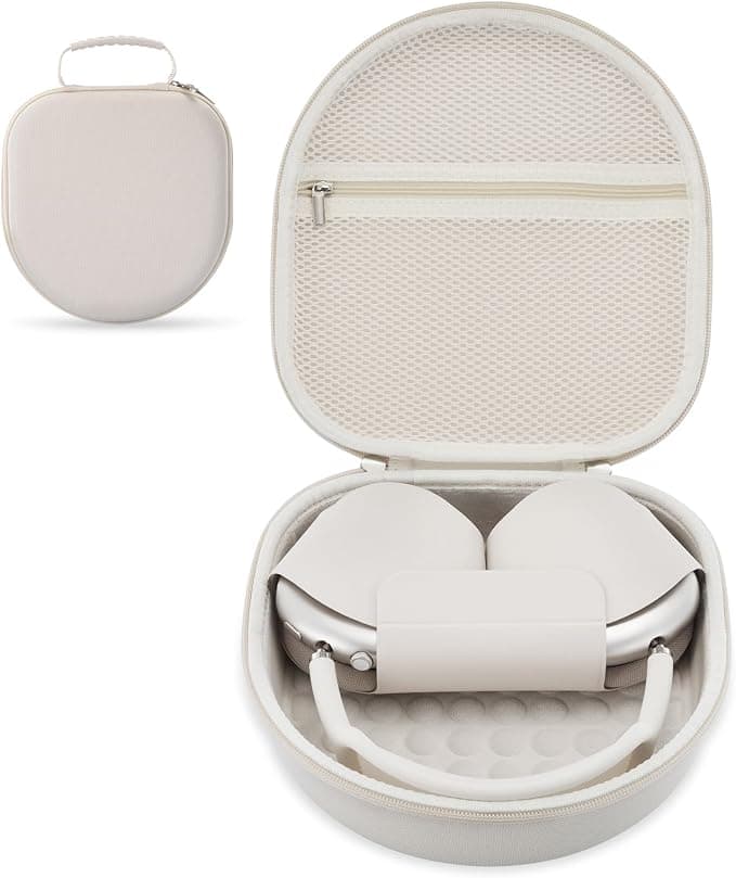 Carrying Case Compatible with Apple Airpods Max Earbuds, EVA Hard Case for Travel and Outdoor Earbuds Storage (Starlight) - Image 1