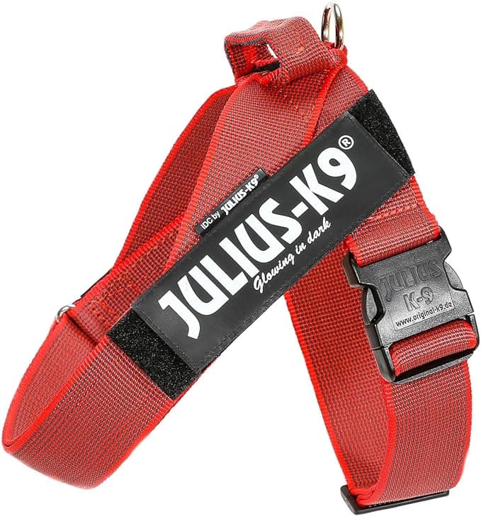 Julius-K9 Julius-K9 IDC Color & Gray Strap Harness, Size 1, Red-Grey