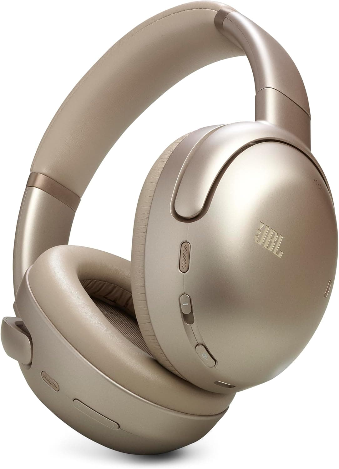 JBL Tour One M3, Casque Bluetooth sans Fil Supra-auriculaire, réduction adaptative du Bruit, 70 h d’autonomie, Confort Optimal, Son JBL Spatial 360, Suivi des mouvements, Compatible USB-C, Latte - Image 1