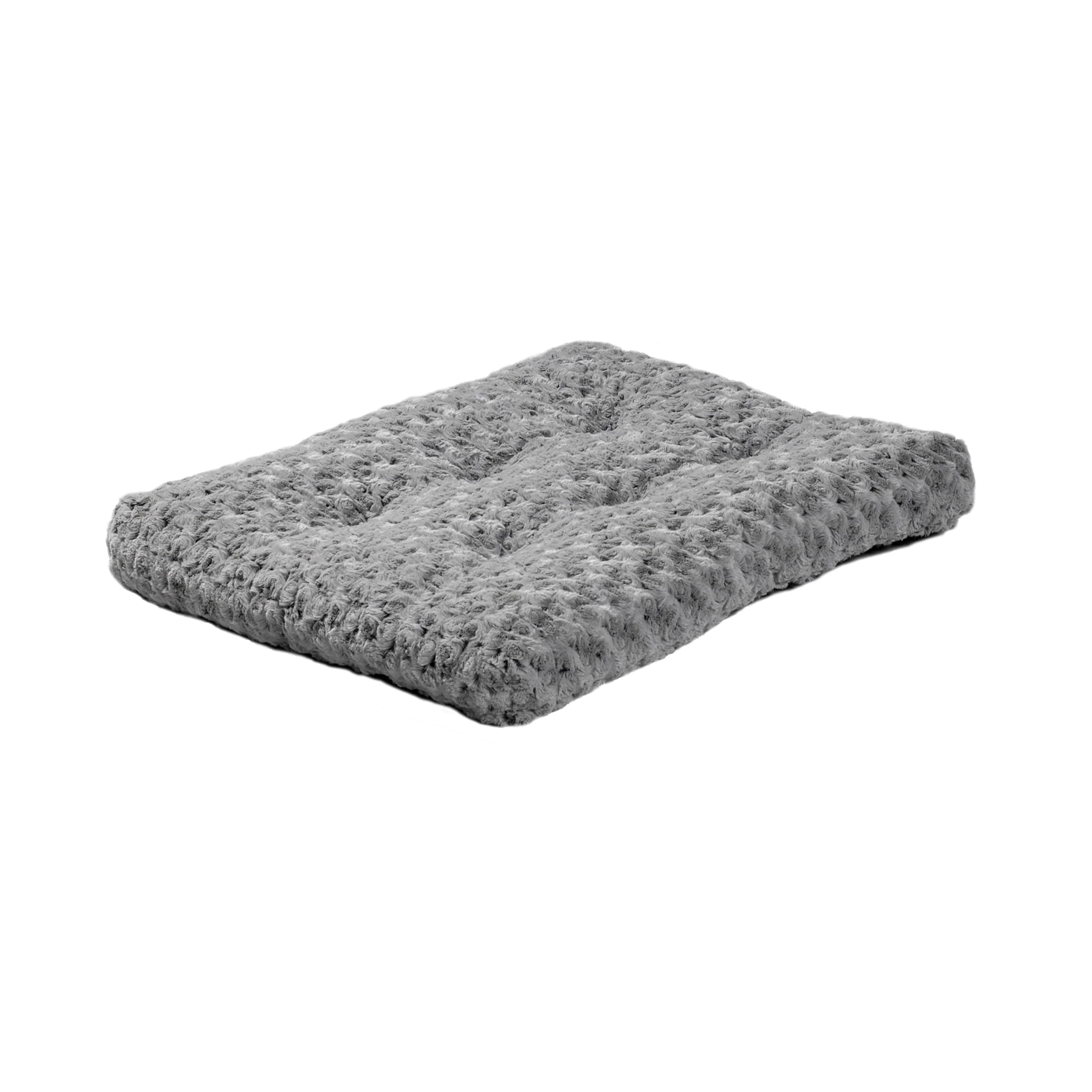 MidWest Homes for Pets Model 40618-SGB 18 Inch Long Plush Pet Bed for Miniature Breed Dogs/Cats; Wavy Ombre Mocha