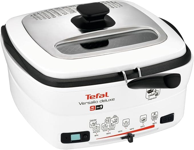 Tefal Versalio Deluxe 9-in-1 Deep Fryer Multicooker, 9 Cooking Modes, Timer, 180 Degrees, Non Stick FR495070 - Image 1