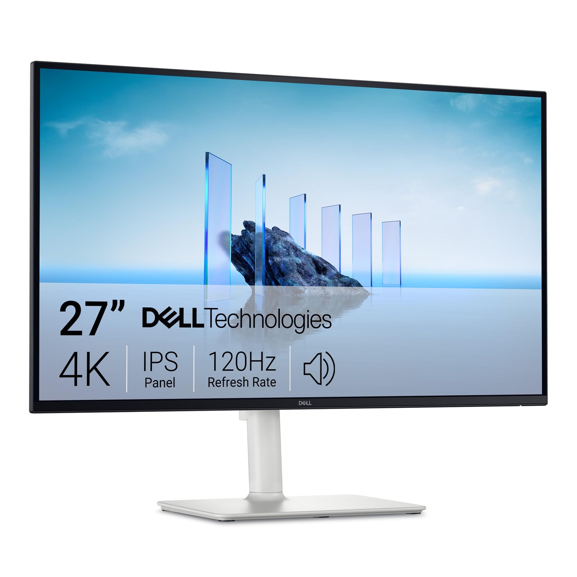 Dell Dell 27 Plus PC Monitor - S2725QS, 4K UHD (3840x2160), 120Hz, IPS, 4ms, AMD FreeSync Premium, 99% sRGB, Height Adjustment, Built-in Speakers, DisplayPort, 2 HDMI, 3 Year Warranty