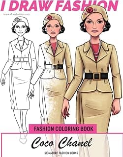 Coco Chanel - Signature Fashion Looks: I DRAW FASHION: Fashion Coloring Book