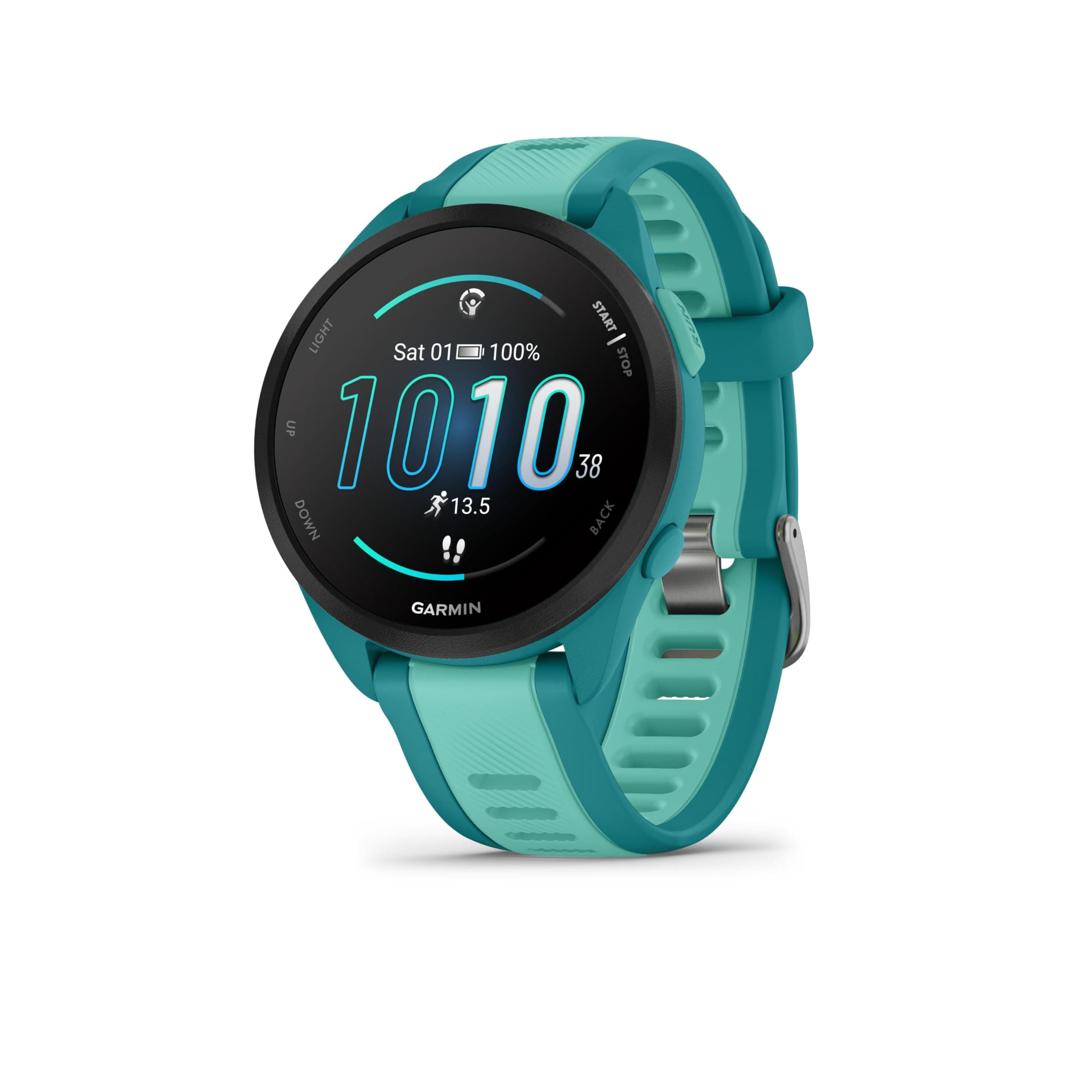 Garmin Garmin Forerunner 165, Music - Running GPS Watch with AMOLED Display - Turquoise/Blue (Refurbished)