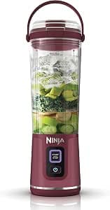 Ninja Portable Blast Blender, 530ml, Leakproof Lid & Pourer, Powerful Cordless Mini Blender, Refillable, Smoothies, Shakes, Fruit & Ice Mixer, Cranberry, BC151EUCR
