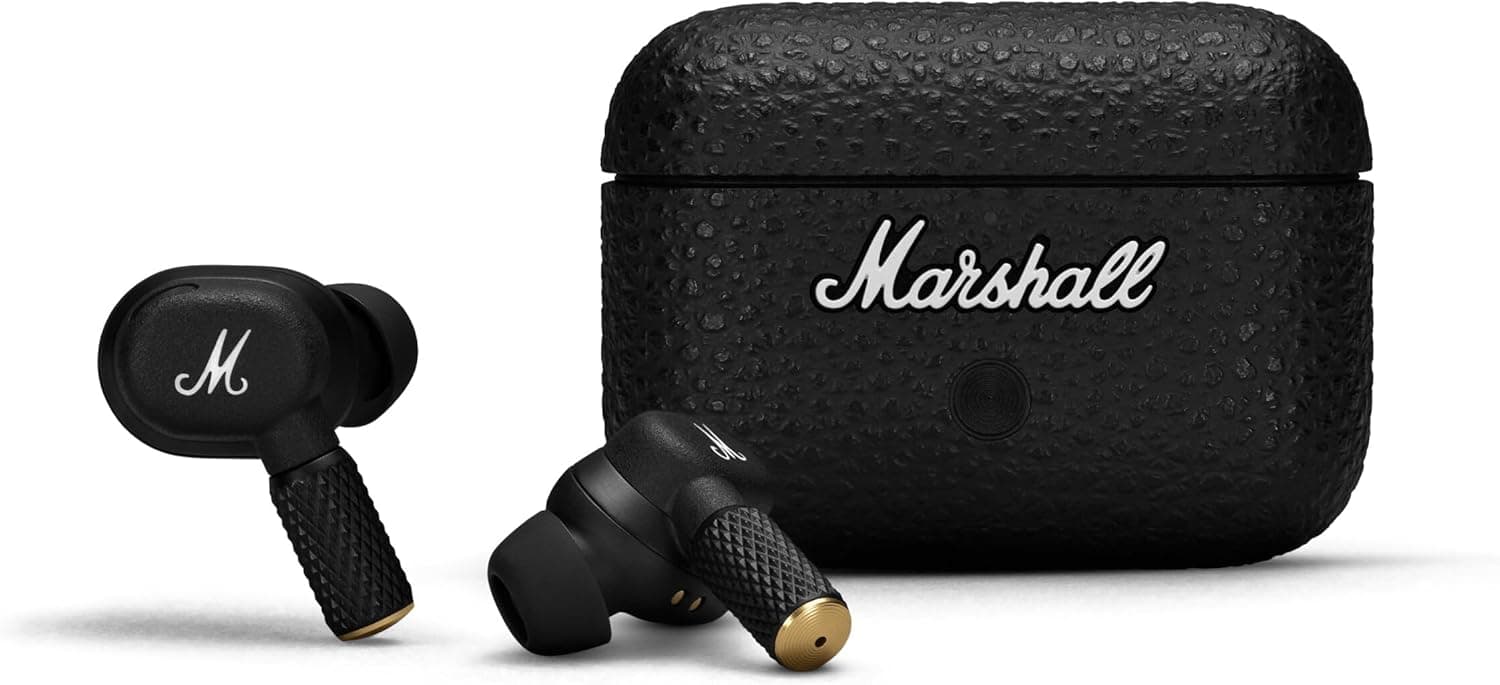 Marshall Motif II ANC - Écouteurs Bluetooth à Réduction de Bruit Active sans Fil, Écouteurs, 30 Heures d'Autonomie - Noir