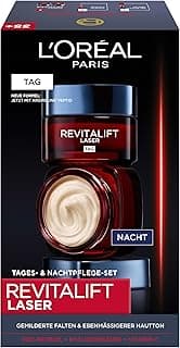 L'Oréal L'Oréal Paris Revitalift Laser X3 Lot de 2 soins du visage anti-âge et de nuit avec pro-rétinol, hyaluronique et vitamine C Revitalift Laser X3