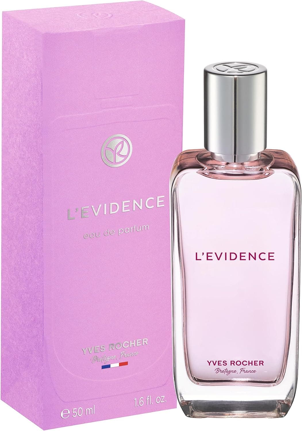 Yves Rocher L'EVIDENCE - Eau de Parfum Femme - Parfum Chypré doux, frais et floral avec magnolia, pêche et patchouli - Parfum élégant et longue durée - 50 ml - Image 1
