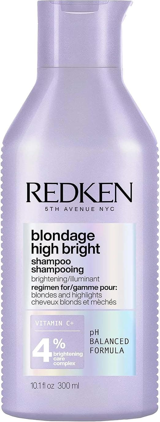 REDKEN, Shine Shampoo for Dull Blonde Hair, Enriched with Vitamin C, High Bright Blondage, 300 ml - Image 1