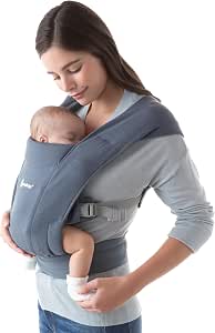 Ergobaby Embrace Baby Carrier Physiological and Ergonomic Extremely Soft (Oxford Blue)