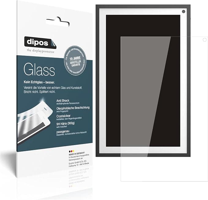 dipos I 2X Protection ecrán Compatible avec Amazon Echo Show 15 (2021) Verre Souple Film Protecteur 9H - Image 1