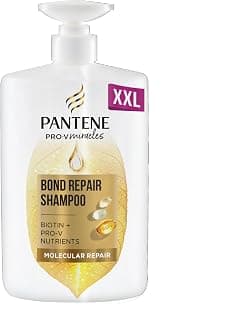 Biotin Molecular Repair Shampoo Pump Dispenser Bottle 1000 ml Concentrated Pro-V Formula for Dry and Damaged Hair, Protects and Leaves Hair Visibly Healthier