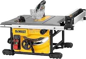 DEWALT - Compact Table Saw 210 mm - DWE7485-QS - 1850 W Wired Table Saw - Ideal for cutting large pieces - Cutting width 622 mm
