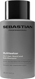 Sebastian Professional Multitasker 3-en-1 – Shampoing cheveux + corps + barbe professionnel