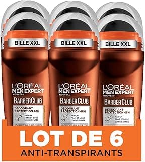 L'Oréal L'Oréal Paris - Barberclub Men's Roll-On Deodorant - 50 ml - Pack of 6