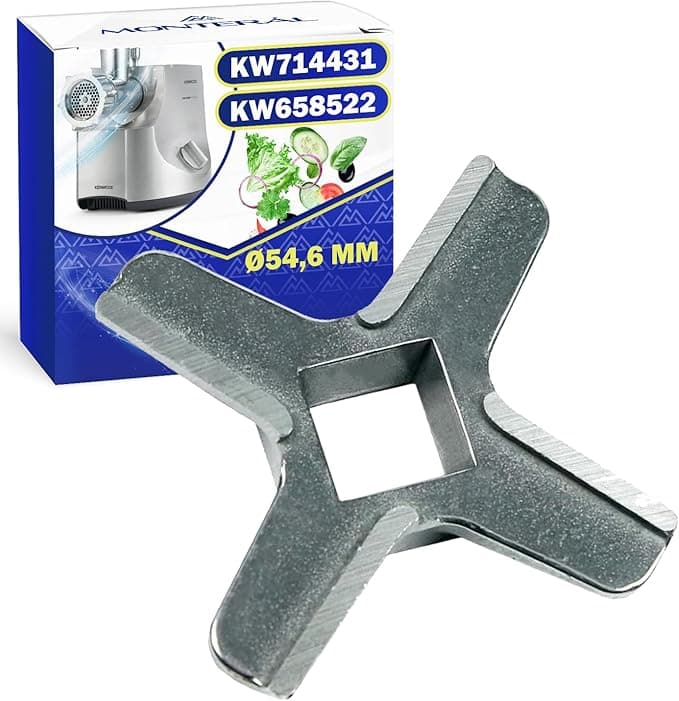 Kenwood MONTERAL Meat Mincer Knife Ø54.6 mm Stainless Steel with Original Code KW658522 KW714431 for Kenwood