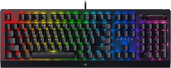 Razer BlackWidow V4 X Gaming Keyboard with Razer Chroma RGB (Yellow Mechanical Switches, 6 Dedicated Double Injection ABS Macro Keys) Black - Image 1