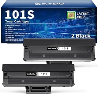 Skydo Toner MLT-D101S Compatible pour Samsung mlt-d101s d101s pour ML-2168W ML-2160 ML-2165W ML-2168W SCX-3400 SCX-3405 SCX-3405W SCX-3405F SCX-3405FW SF760 SF-761 SF760P (Noir, 2-Pack)