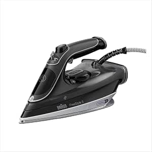 Braun FreeStyle 5 SI 5188 BK Iron with FreeGlide 3D soleplate, Vertical Steam, Burst Steam 220 g/min, 330 ml Water Tank, 2800 W, Black