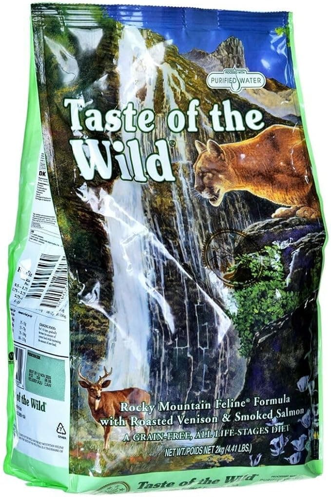 Taste of The Wild Rocky Mountain 2kg Feline Food - Roasted Venison & Smoked Salmon - Image 1