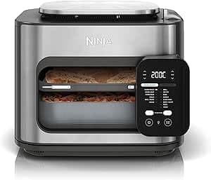 Ninja 12-in-1 Multi-Cooker Combi, Oven & Fryer, 12 Cooking Functions, Family Size Meal in 15 Minutes*, with Baking Tray, Pan and Recipe Guide, Grey, SFP700EU.