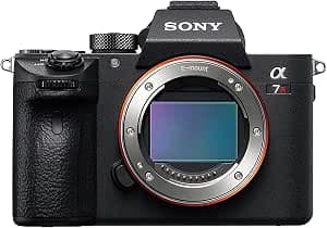 Sony Alpha 7 R III | Full Format Hybrid Digital Camera (42.4 MP, 4K HDR Video, 3" LCD Screen Eye Tracking, High Capacity Battery) (ILCE7RM3) Black
