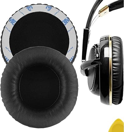 SteelSeries Geekria QuickFit Protein Leather Replacement Earpads for SteelSeries Siberia V1, Siberia V2, Siberia V3 Prism Gaming Headset Ear Pads Earpads Repair Parts