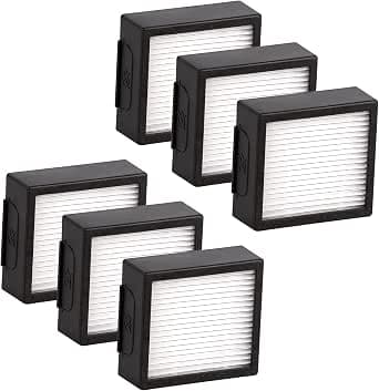 (6 pièces) Combo j9+ Combo j7+ Filtre HEPA de remplacement compatible avec l'aspirateur robot iRobot Roomba Combo j7+ plus/ Combo j9+/ Combo 10 Max Kit d'accessoires de filtres HEPA