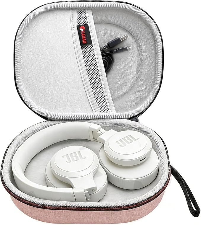 XANAD Headphone Case for JBL Tune 510BT 520BT 680 NC 780 NC 770NC 760NC 730 BT 720BT 710BT and JBL Live 670NC /770NC Travel Bag (Pink) - Image 1