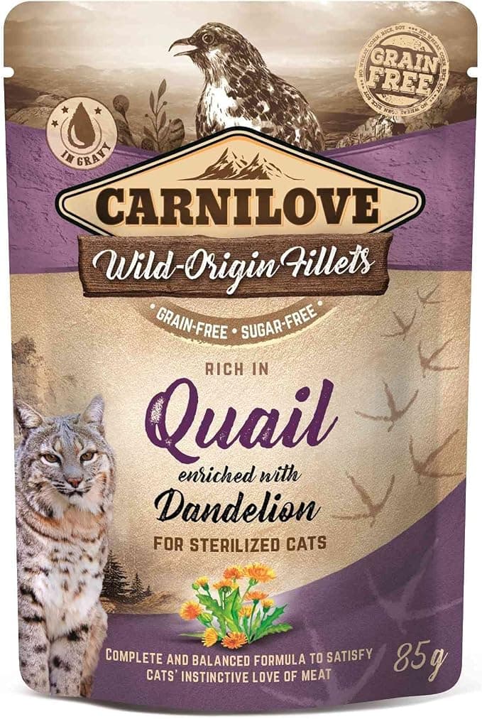 VAFO Praha CARNILOVE Quail Wet Food for Sterilized Cats, 85 g - Image 1