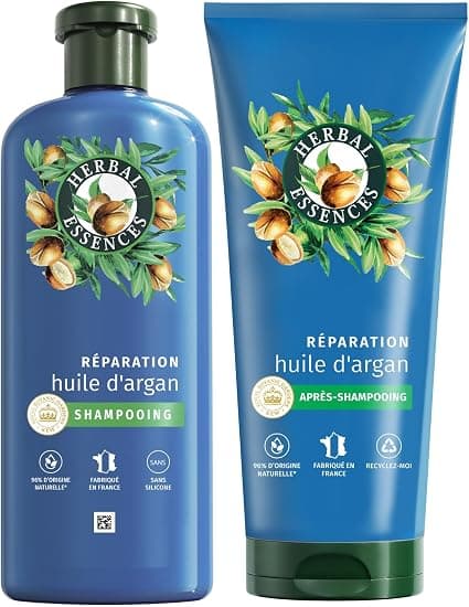Herbal Essences Repair Shampoo 250ml and Hair Conditioner 200ml Argan Oil Intense Nutrition for Soft and Smooth Hair Ingredients of Natural Origin, Vegan - Image 1