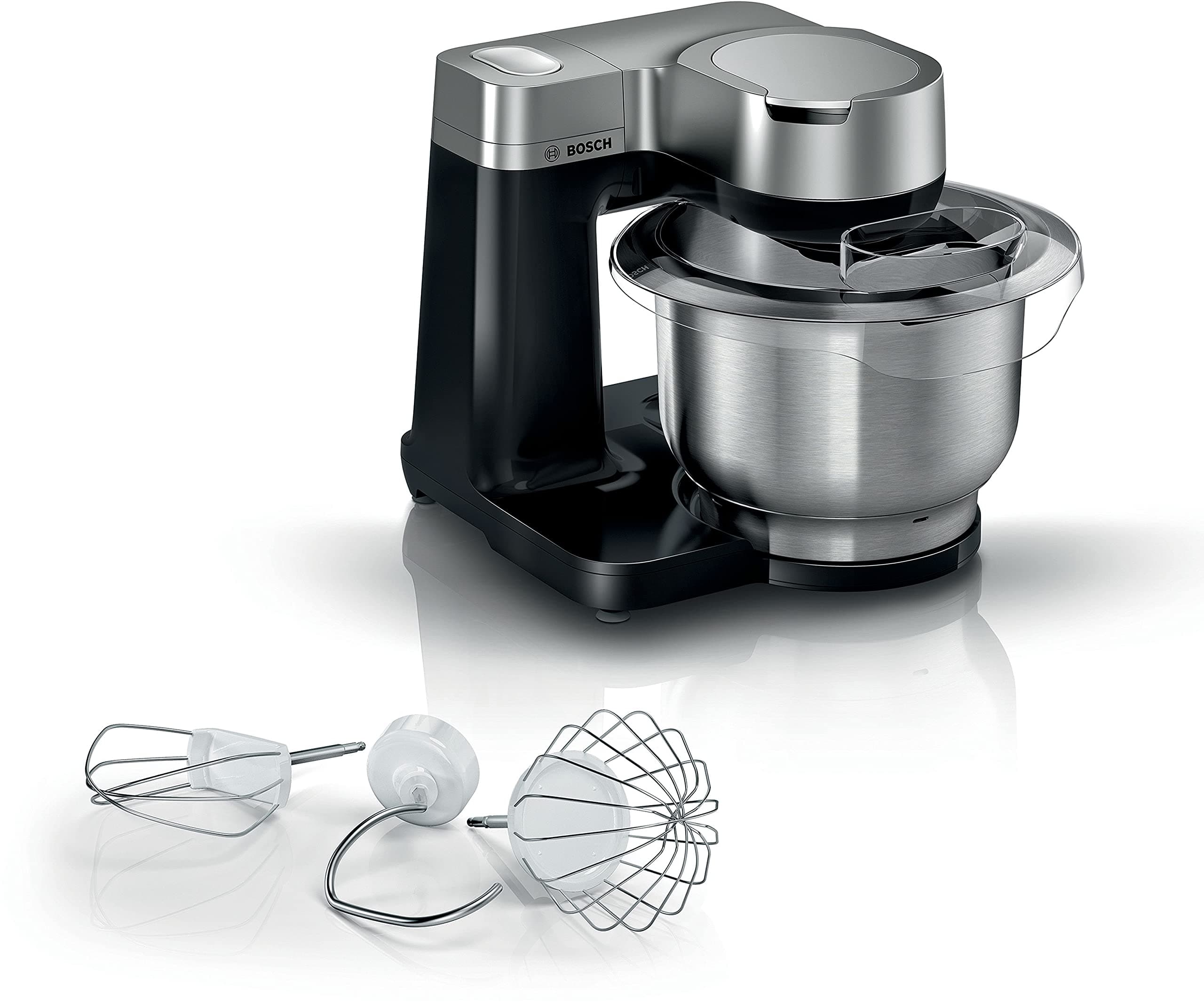 Bosch MUMS2VM00 Series Food Processor 2-900 W, 7 Speeds + Turbo, Pastry Kit, 3.8 L Stainless Steel Bowl, Black - Image 1