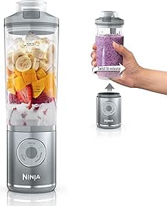 Ninja Blast Max BC251S Cordless Personal Blender for Smoothies, Frozen Drinks, Ice Crushing, Removable Container, Leak-Proof Lid, BPA Free, Dishwasher Safe, Auto-iQ Technology, BC251S