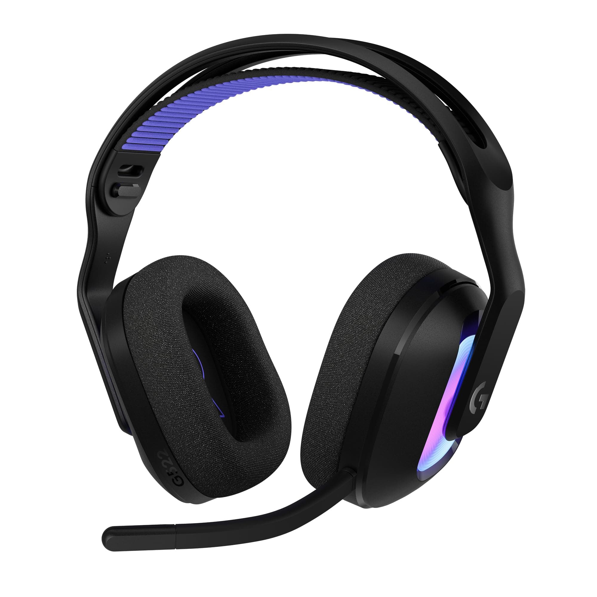 Logitech Logitech G G522 LIGHTSPEED Wireless Gaming Headset, LIGHTSYNC RGB, Full Mic Bandwidth & Advanced Synchronized Audio, Triple Connectivity - LIGHTSPEED, Bluetooth, USB-A to USB-C for PC - Black