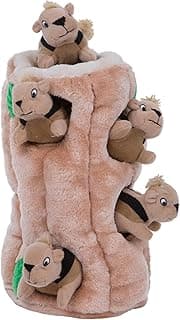 Outward Hound Outward Hound Casse tête pour Chiens - Cache-Cache Ecureuil en Peluches, XL format