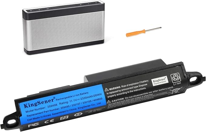 359498 Batterie pour Bose SoundLink III 330107 330107A 330105 330105A 404600 Bose Soundlink Bluetooth Mobile Speaker II 11.1V 2330mAh - Image 1