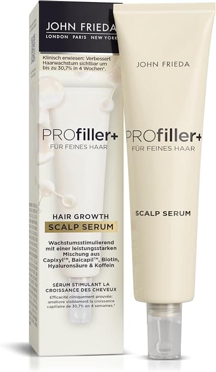 John Frieda PROfiller+ Scalp Growth Serum 50ml For Fine Hair Alcohol Free Colourable Non Greasy - Image 1