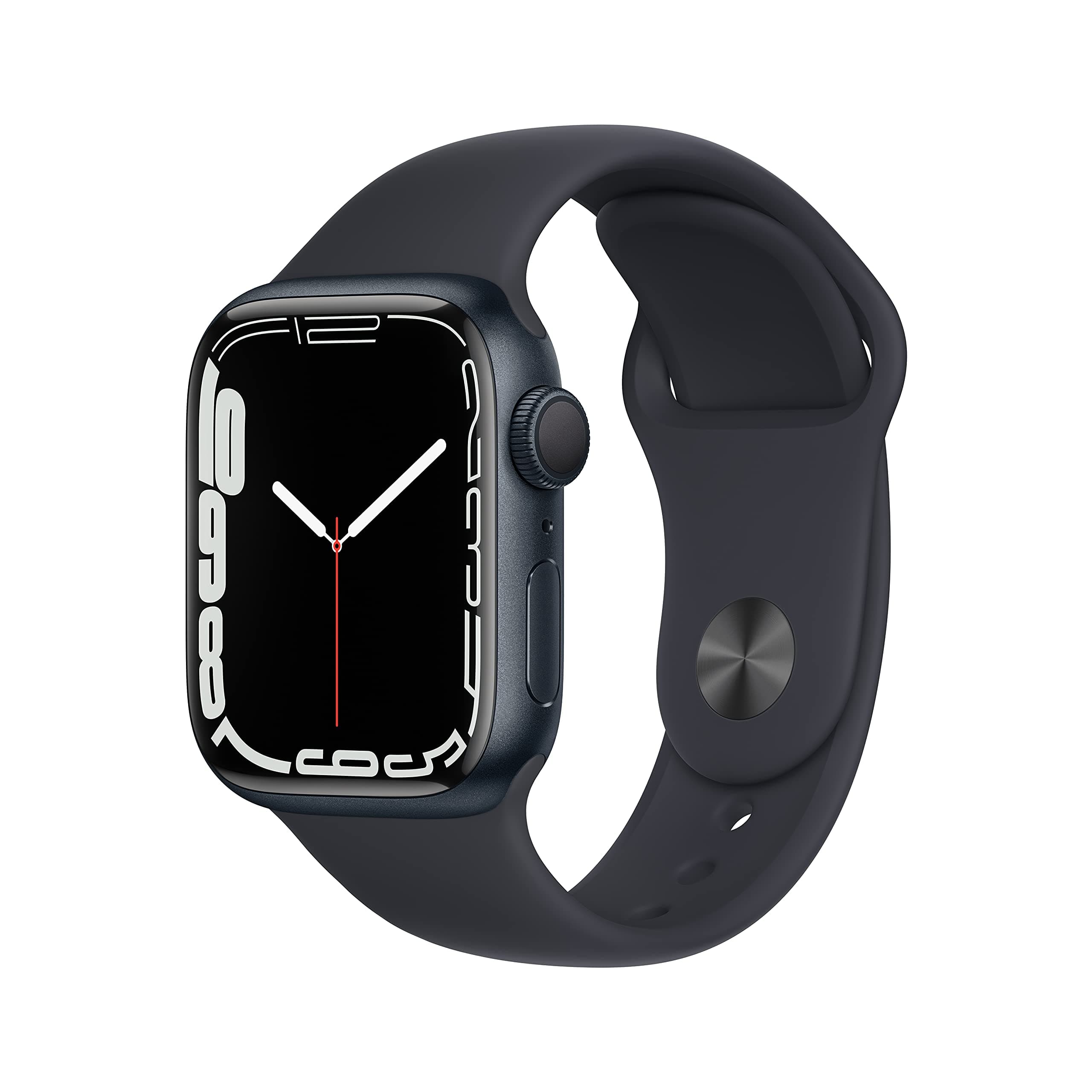 Apple Watch Series 7 (GPS, 41mm) - Midnight Aluminum Case with Midnight Blue Sport Strap (Refurbished) - Image 1
