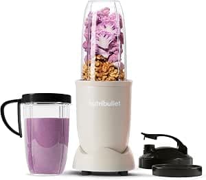 nutribullet 900 Series Matte Sand Blender - Powerful 25,000 RPM Fruit Fruit Nut Ice Juice Blender Smoothies Juice Extractor 11 Piece Set Including Cups,