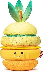 Melissa & Doug Pineapple Plush Stacker Toy Infant Multisensory