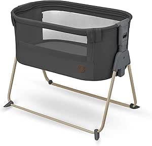 Maxi-Cosi Cododo Tori 2 in 1 Baby Crib, Cobed, Ultra Compact Folding, Lightweight, 5 Heights, Breathable Mesh, 100% Recycled Fabrics, 0-6 Months Approx 0-9 kg, Beyond Graphite