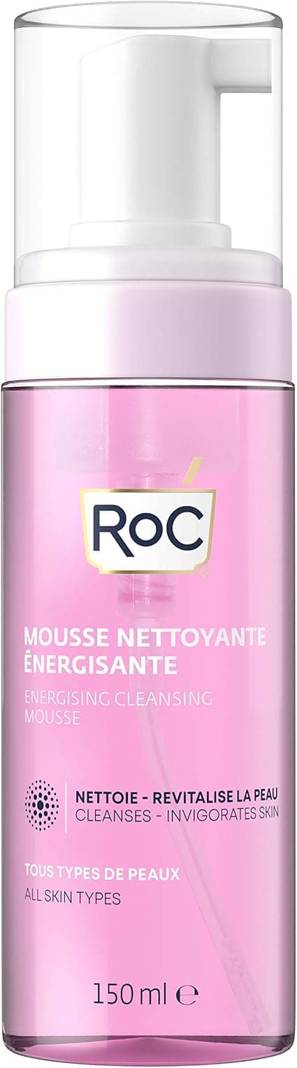 RoC - Energizing Cleansing Foam - Facial Cleanser - Minimizes Allergy Risks - All Skin Types - 150ml - Image 1