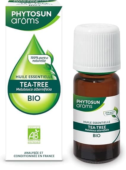 PHYTOSUN AROMS - Organic Tea-Tree Essential Oil (Tea Tree) - HEBBD - 100% Pure & Natural - 100% Organic - Analyzed & Packaged in France - 10ml - Image 1