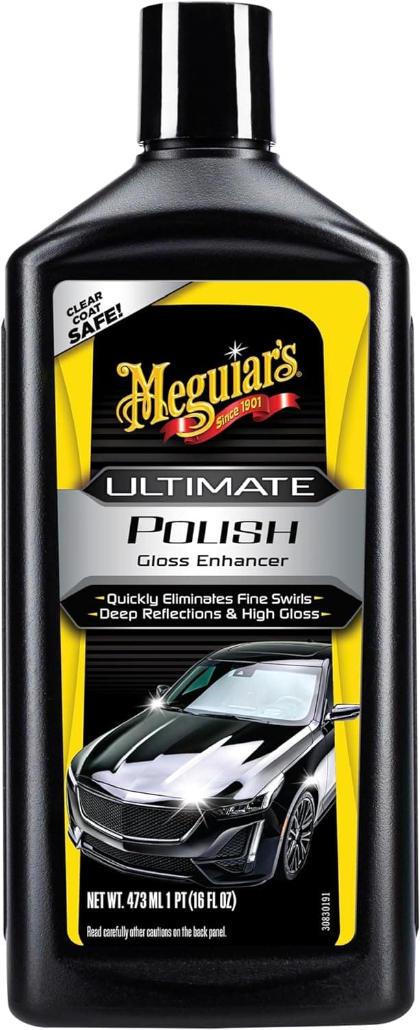 Meguiar's G19216EU Crème polish lustrante Ultimate - Lustrant Protection UV - Brillant Longue Durée - Polish Voiture - 473ml