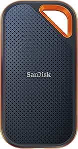 SanDisk Extreme PRO 4TB External Solid State Drive (Up to 2000MB/s Read/Write, USB-C, IP65 Rated Dust and Water Resistant, NVMe SSD) Black