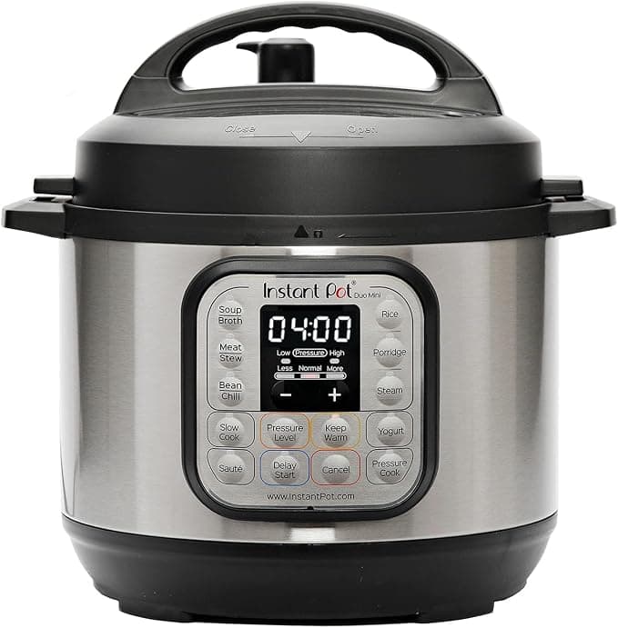 Instant Pot Duo 30 – 7 in 1 Smart Pressure Cooker – Functions, Pressure Cooker, Slow Cooker, Rice Cooker, Curling Pan, Yogurt Maker, Steamer and Dish Warmer – 3 L, Stainless Steel - Image 1